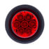 39985BRK by UNITED PACIFIC - Clearance/Marker Light - Red LED/Red Lens, Round Design, 2", with Reflector, 7 LED, with Grommet and Plug