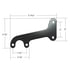 A5013 by UNITED PACIFIC - Tail Light Bracket - Black Painted, Steel, Fits LH/RH, for 1953-1956 Ford Truck