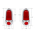 C4053SA by UNITED PACIFIC - Tail Light - 12V, with Stainless Steel Bezel, for 1949-1950 Chevy Passenger Car