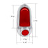 C4053SAR by UNITED PACIFIC - Tail Light Assembly - Passenger Side, Stainless Steel Housing, Red Lens