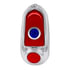 C4053SARBD by UNITED PACIFIC - Tail Light Assembly - Passenger Side, Stainless Steel Housing, Red Lens, with Blue Dot