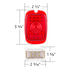CTL4053LED-L by UNITED PACIFIC - Tail Light Lens - LH, 27 LED, for 37-38 Chevy Passenger Car / 40-53 Truck