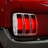 F6405 by UNITED PACIFIC - Tail Light Bezel - Chrome, with Black Painted Detail, for 1964.5-1966 Ford Mustang