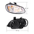 31348 by UNITED PACIFIC - Headlight Assembly - RH, Chrome Housing, High/Low Beam, with Signal Light