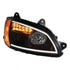 31464 by UNITED PACIFIC - Projection Headlight Assembly - Passenger Side, "Blackout", for Kenworth T660