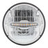 31514 by UNITED PACIFIC - Headlight - 3 High Power, LED, RH/LH, 7", Round, Chrome Housing, High/Low Beam, with 10 Amber LED Position Light