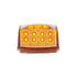 36402 by UNITED PACIFIC - Truck Cab Light - 5-Pack, 17 LED, Reflector Square, Amber LED/Clear Lens