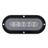 36955 by UNITED PACIFIC - Brake/Tail/Turn Signal Light - 22 LED 6" Oval Flange Mount "Glo", Red LED/Clear Lens