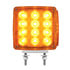 37578 by UNITED PACIFIC - Turn Signal Light - Double Face, LH, 27 LED, Amber & Red LED/Amber & Red Lens