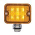 39192 by UNITED PACIFIC - Auxiliary Light - 6 LED, Medium, with Chrome Housing, Amber LED/Lens
