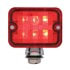 39193 by UNITED PACIFIC - Rod LED Marker Light - Medium, 6 LED, Red Lens/Red LED, Chrome-Plated Steel