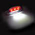 39312 by UNITED PACIFIC - Clearance/Marker Light - Red LED/Clear Lens, with Reflector, 5 LED