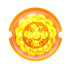 39349 by UNITED PACIFIC - Truck Cab Light - 17 LED, Reflector Watermelon Maze, Amber LED/Lens