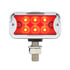 39412 by UNITED PACIFIC - Auxiliary Light - 6 LED Dual Function T Mount Double Face Light, with Horizontal Visor, Amber & Red LED/Amber & Red Lens