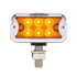 39412 by UNITED PACIFIC - Auxiliary Light - 6 LED Dual Function T Mount Double Face Light, with Horizontal Visor, Amber & Red LED/Amber & Red Lens