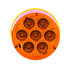 39984 by UNITED PACIFIC - Clearance/Marker Light, Amber LED/Amber Lens, Round Design, 2", with Reflector, 7 LED