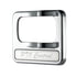 40974 by UNITED PACIFIC - Rocker Switch Cover - PTO Control, Chrome, with Stainless Plaque, for Peterbilt