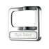 40976 by UNITED PACIFIC - Rocker Switch Cover - Fifth Wheel, Chrome, with Stainless Plaque, for Peterbilt