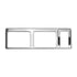 41770 by UNITED PACIFIC - Rocker Switch Face Plate - Rocker Switch Trim, Chrome, for 2010+ Peterbilt