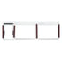 41770 by UNITED PACIFIC - Rocker Switch Face Plate - Rocker Switch Trim, Chrome, for 2010+ Peterbilt