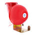 46102 by UNITED PACIFIC - Horn - Electric Bull, Steel Housing, Red, with Control Lever