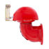 46102 by UNITED PACIFIC - Horn - Electric Bull, Steel Housing, Red, with Control Lever
