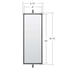 60007 by UNITED PACIFIC - Door Mirror - "West Coast", Stainless