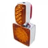 60018 by UNITED PACIFIC - Door Mirror Side Marker Light - Chrome Mirror Light Bracket