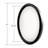 60025 by UNITED PACIFIC - Door Blind Spot Mirror - Convex, 8.5", Stainless Steel, 320R, with Offset Mounting Stud
