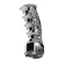 70655 by UNITED PACIFIC - Manual Transmission Shift Knob - Gearshift Knob, Chrome, Skull,s Pistol Grip, 13/15/18 Speed, with Adapter