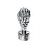 70709 by UNITED PACIFIC - Manual Transmission Shift Knob - Gearshift Knob, Chrome, Skull, 13/15/18 Speed, with Adapter