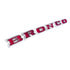 110499 by UNITED PACIFIC - Grille Emblem - Chrome, "BRONCO", with 12 Sped Nuts