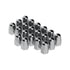 10084 by UNITED PACIFIC - Wheel Lug Nut Cover Set - 1.5" x 2 3/4", Chrome, Plastic, Tall, Push-On Style