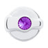 41326 by UNITED PACIFIC - A/C Control Knob - Purple Diamond, for Peterbilt Signature