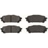 D1004CT by BENDIX - CT-3 Ceramic Rear Disc Brake Pads