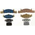 MKD259 by BENDIX - Disc Brake Pad Set - Semi Metallic