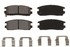 D580 by BENDIX - CQ Ceramic Brake Disc Pad Set, Rear