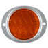 Grote 40193 Reflector Assembly Steel Two-Hole Mounting Reflector, Silver Housing w/ Gasket
