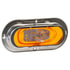 54263 by GROTE - SuperNova Oval LED Side Turn Marker Light - Stainless Steel Theft-Resistant Flange, Male Pin