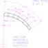 RX4725D by ABEX - Drum Brake Shoe Lining