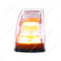 36378 by UNITED PACIFIC - Truck Cab Light - 8 LED, Amber LED, Clear Lens, For Freightliner M2