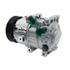 10A1087 by MANDO - New OE AC Compressor w/ Clutch & Pre-filled Oil, Direct Replacement