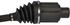 663404HD by A-1 CARDONE - New CV Axle Assembly - Front, 23.75" Length, with HD Thermoplastic Outboard Boot