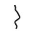 72546 by DAYCO - Curved Radiator Hose - Single I.D., 26.5 in. Trunk Height, EPDM, Black, SAE J20R4