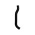 Dayco 72583 Radiator Coolant Hose CURVED RADIATOR HOSE, DAYCO