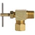 3069-4A by TECTRAN - Shut-Off Valve - Brass, 1/4 in. Tube, 90 deg. Compression to Male Pipe