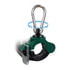 360125ST by TECTRAN - 1.25" ID Multi-Purpose TEC-360 Clamp with Stainless Steel Clip, Green, 360-Deg Swivel