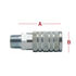 36C4-4M by TECTRAN - Air Brake Air Line Fitting - Brass, 1/4 in. Nominal Size, 1/4 in. NPT Male, Socket