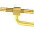 41410-WHD by TECTRAN - Air Brake Air Line Fitting - Brass, 1/4 in. Hose I.D, Wiper Tee