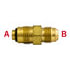 41439-WHD by TECTRAN - Air Brake Air Line Fitting - Brass, 3/8 in. O.D, Power Steering Male 37 deg. JIC Adapter